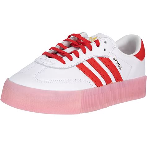 weiß mit rot adidas schuhe|Rote Schuhe .